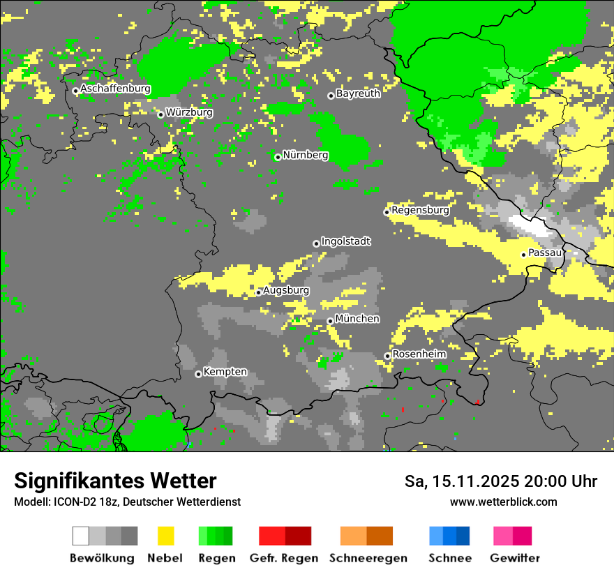 Modellkarten Signifikantes Wetter