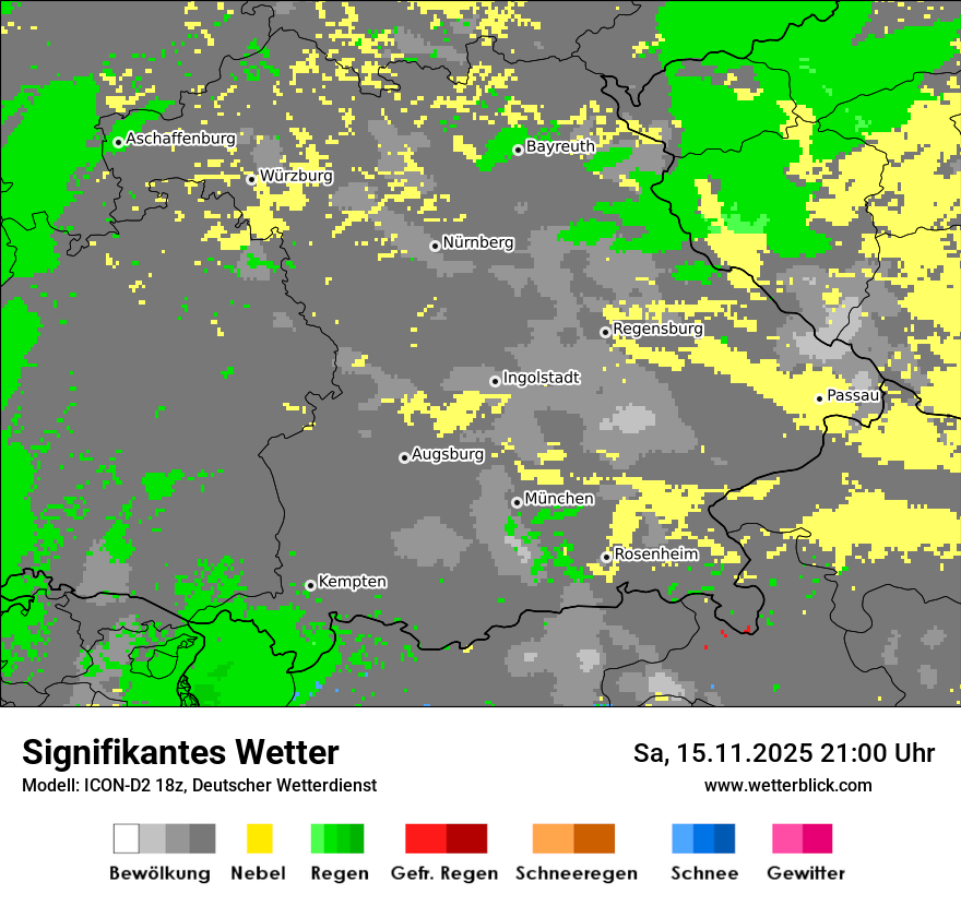 Modellkarten Signifikantes Wetter