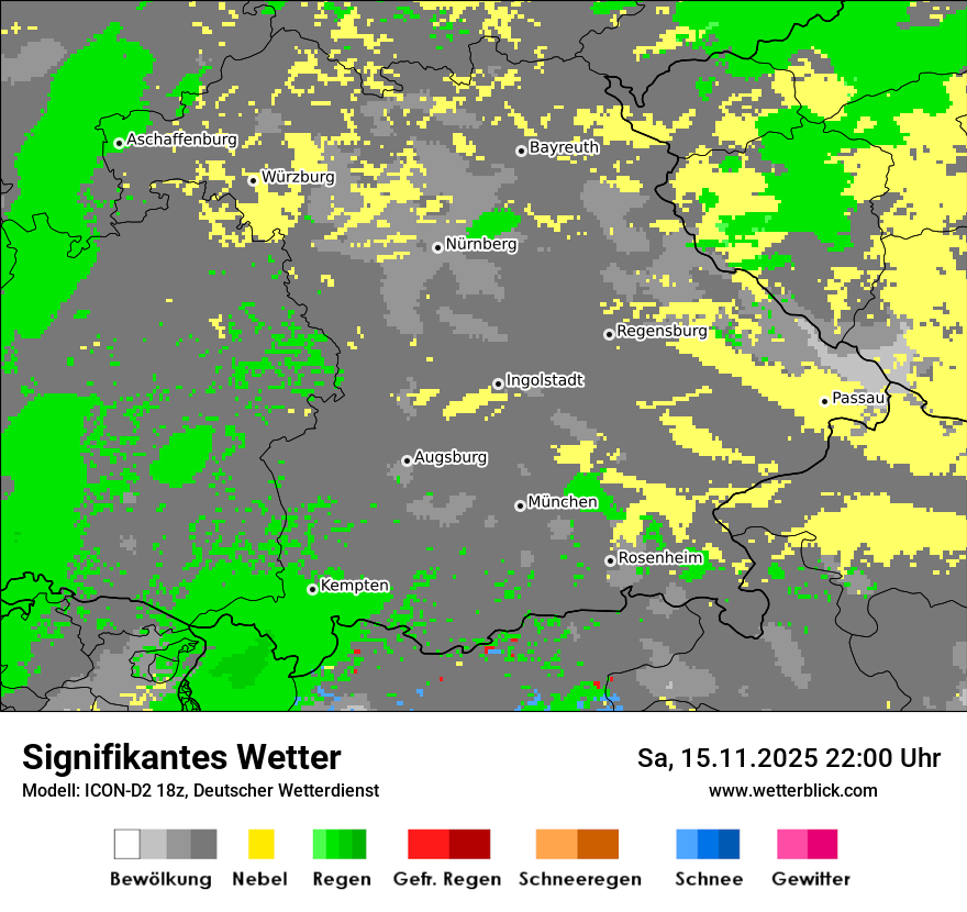 Modellkarten Signifikantes Wetter