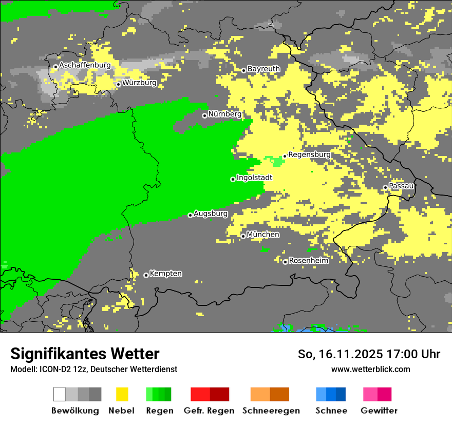 Modellkarten Signifikantes Wetter