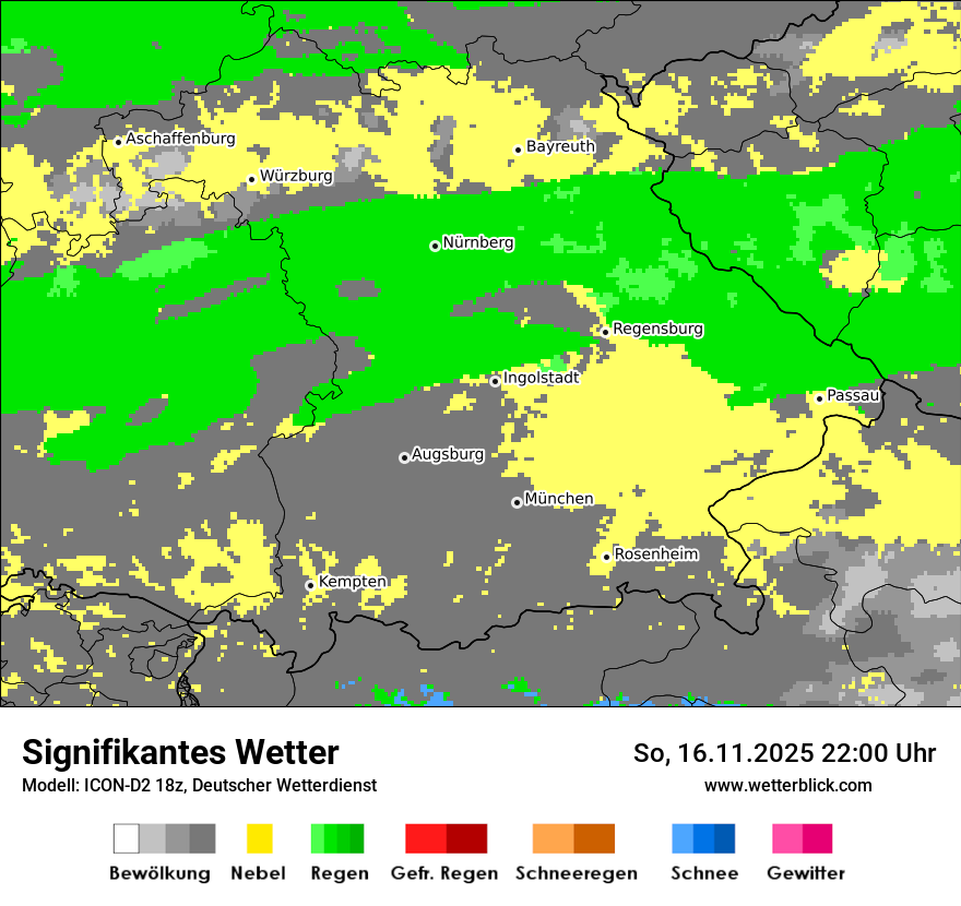 Modellkarten Signifikantes Wetter