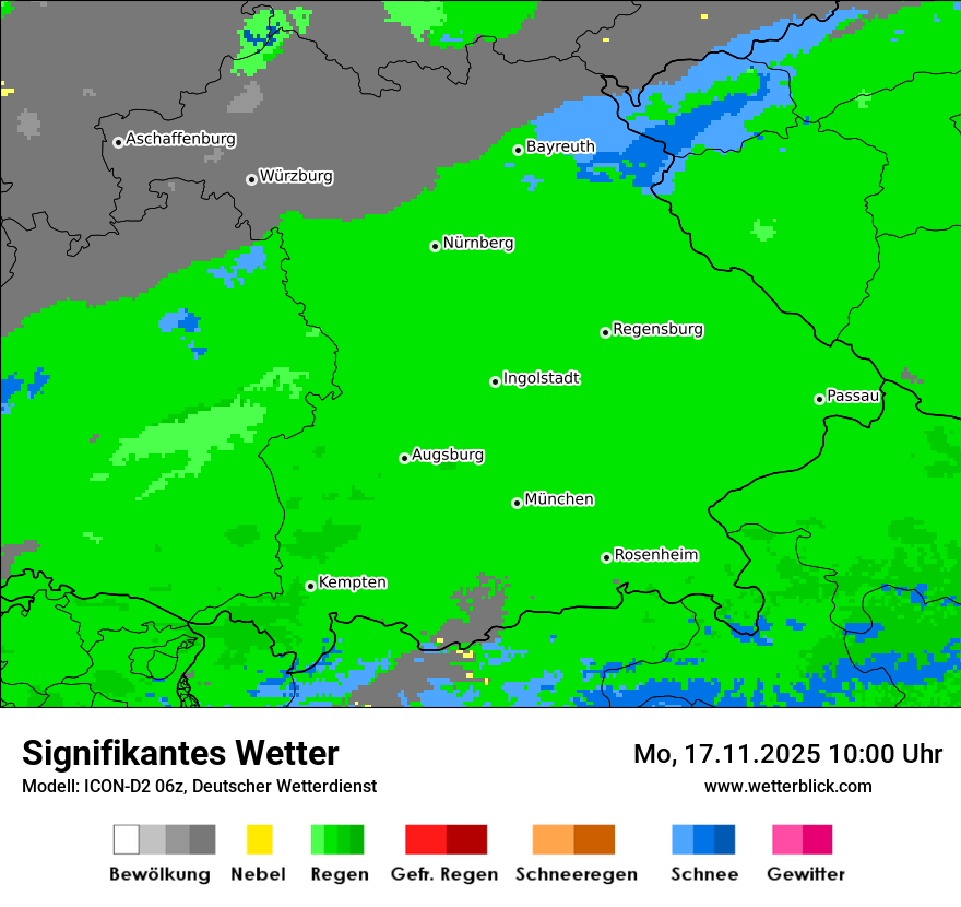 Modellkarten Signifikantes Wetter