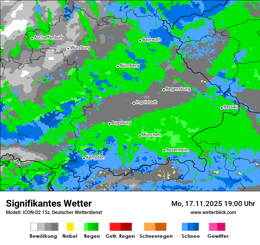 Modellkarten Signifikantes Wetter