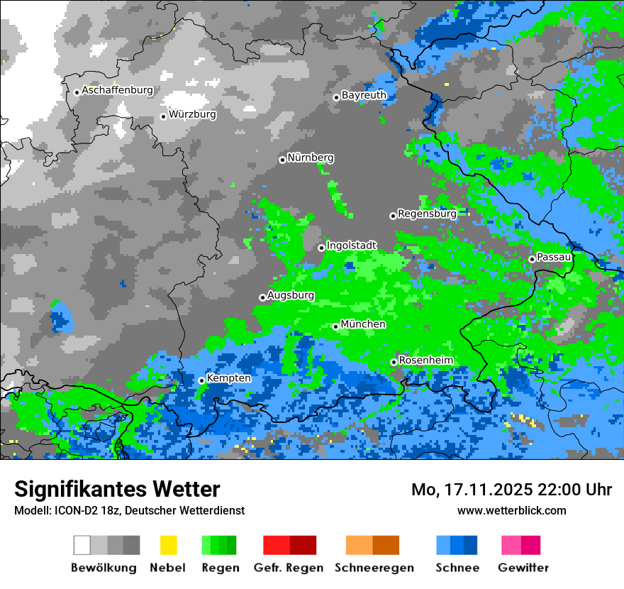 Modellkarten Signifikantes Wetter