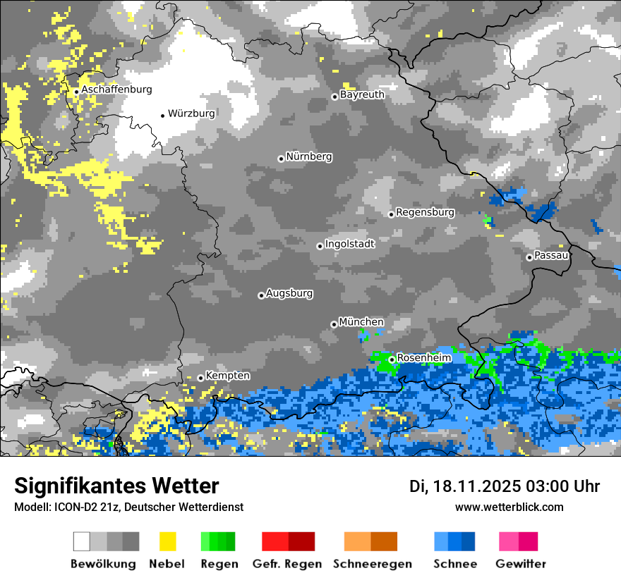 Modellkarten Signifikantes Wetter