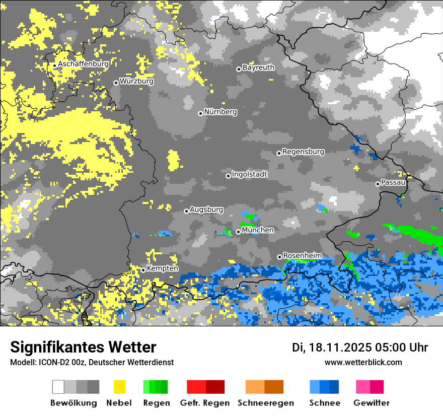 Modellkarten Signifikantes Wetter