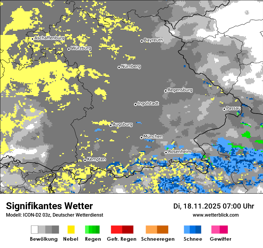 Modellkarten Signifikantes Wetter