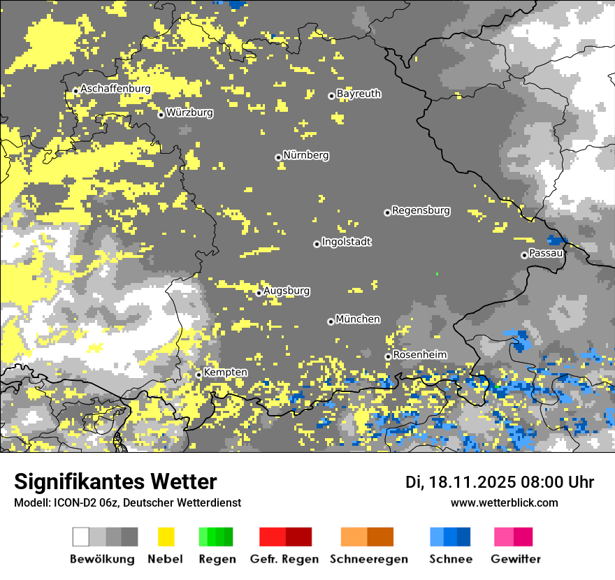 Modellkarten Signifikantes Wetter