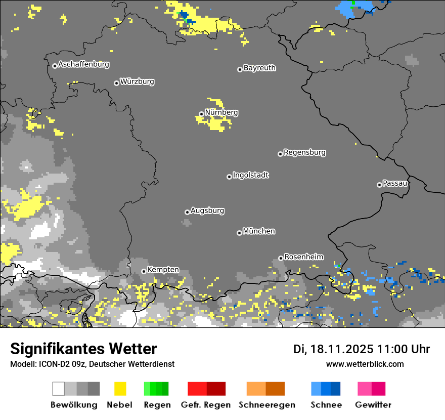 Modellkarten Signifikantes Wetter