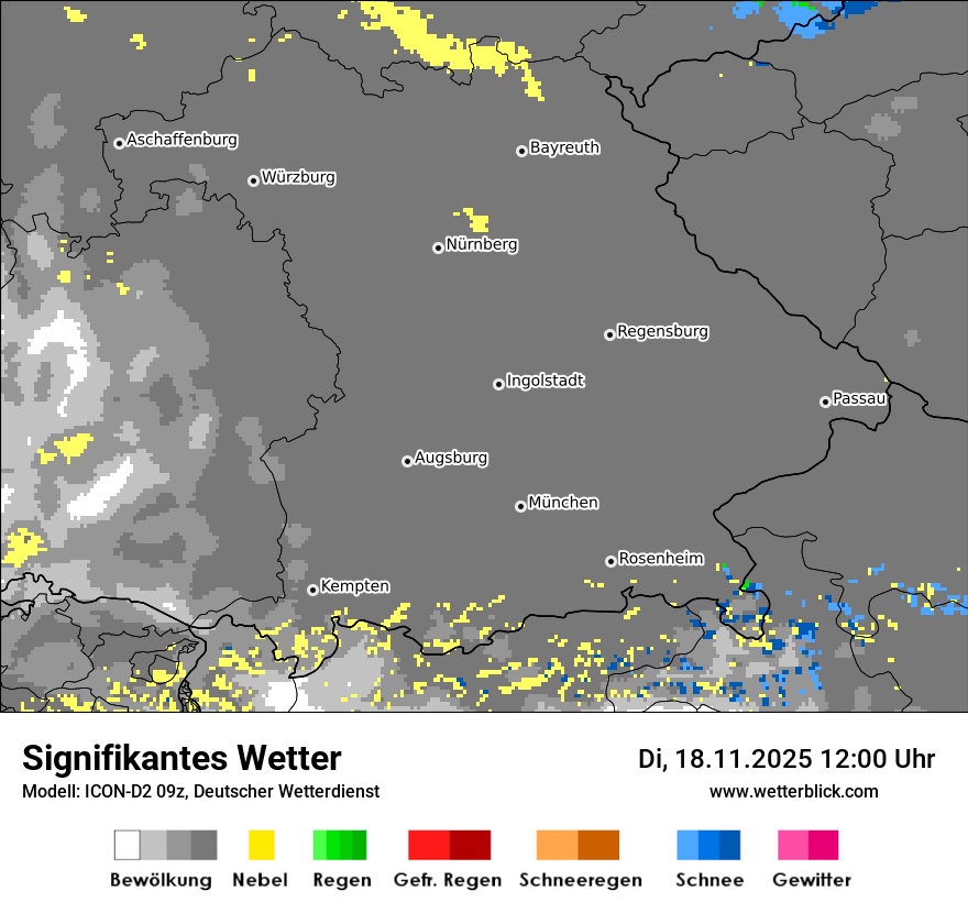 Modellkarten Signifikantes Wetter