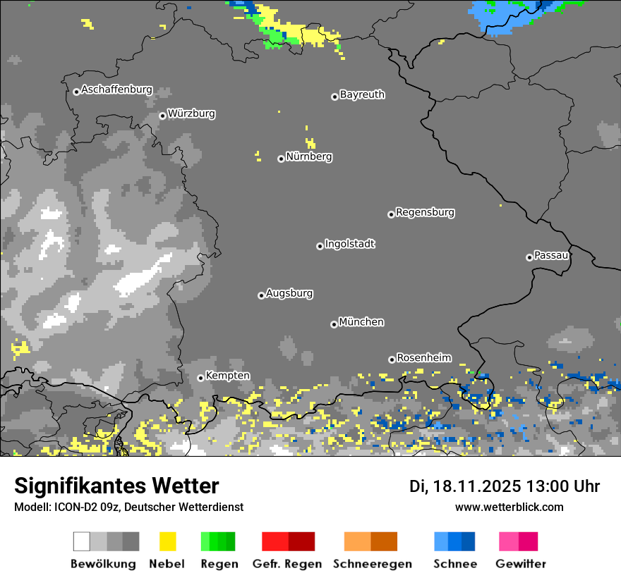 Modellkarten Signifikantes Wetter