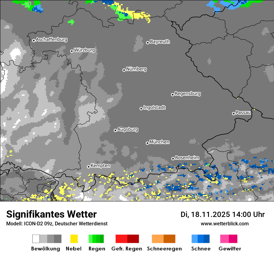 Modellkarten Signifikantes Wetter