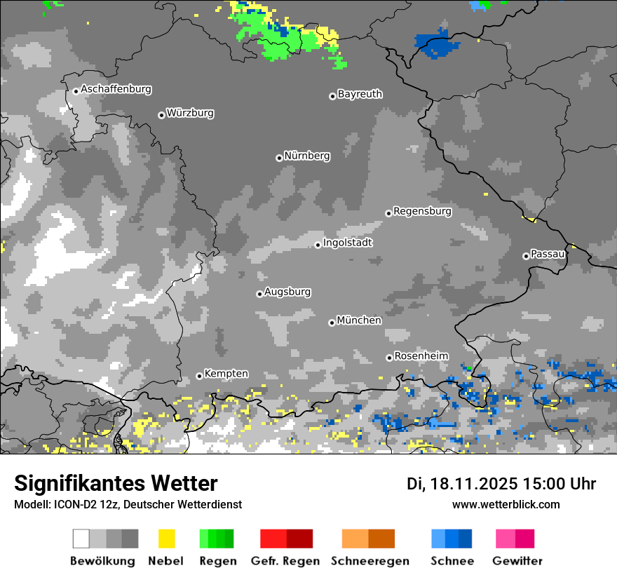 Modellkarten Signifikantes Wetter