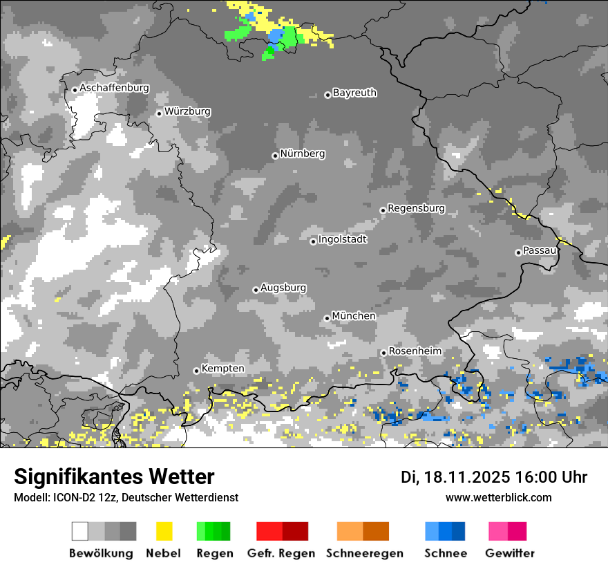 Modellkarten Signifikantes Wetter
