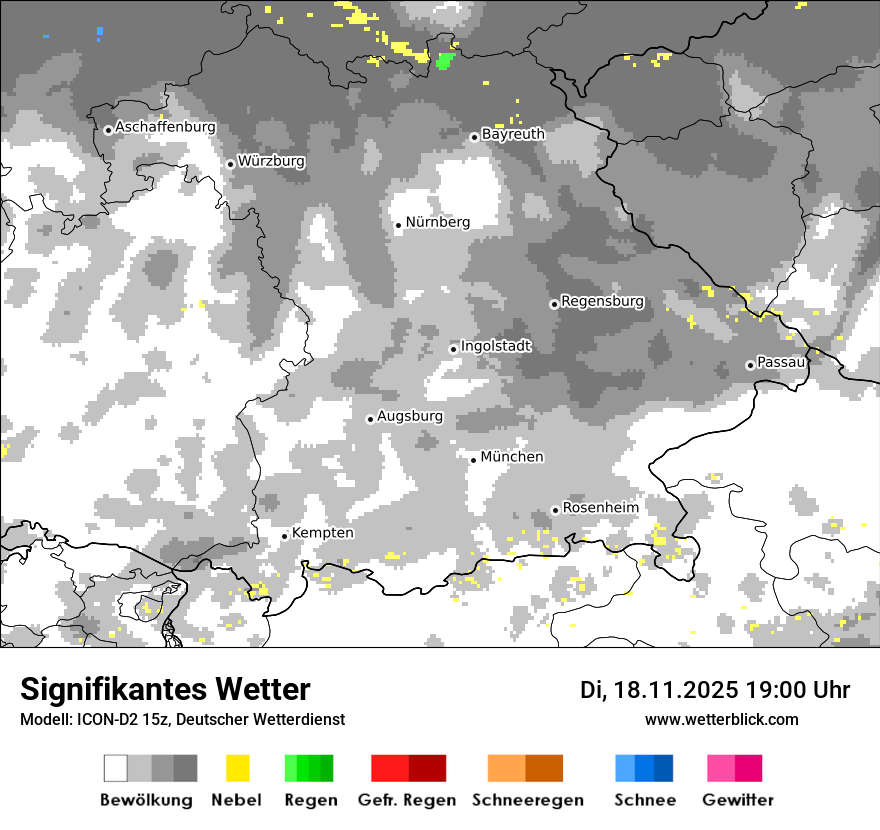 Modellkarten Signifikantes Wetter