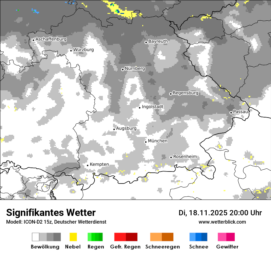 Modellkarten Signifikantes Wetter