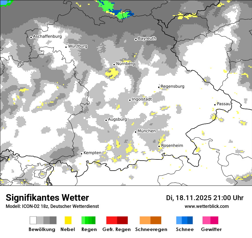 Modellkarten Signifikantes Wetter