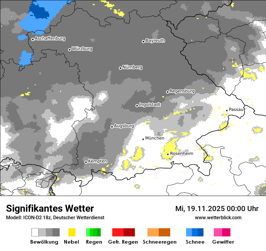 Modellkarten Signifikantes Wetter