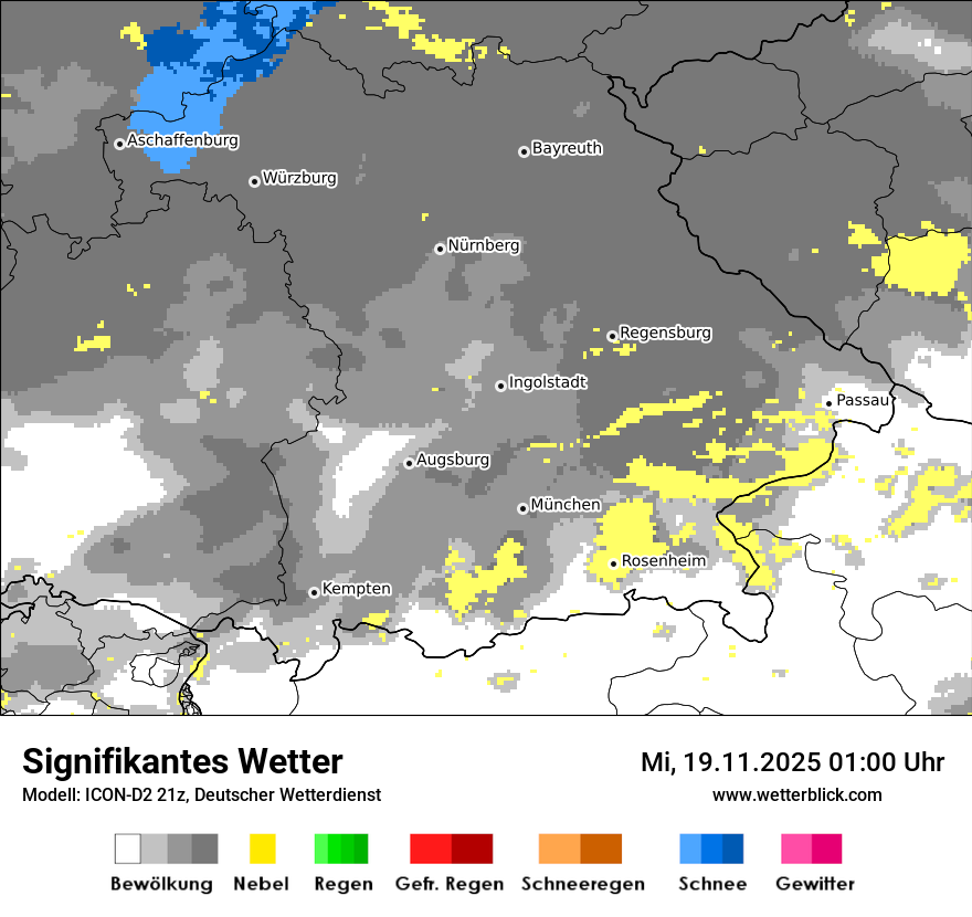 Modellkarten Signifikantes Wetter