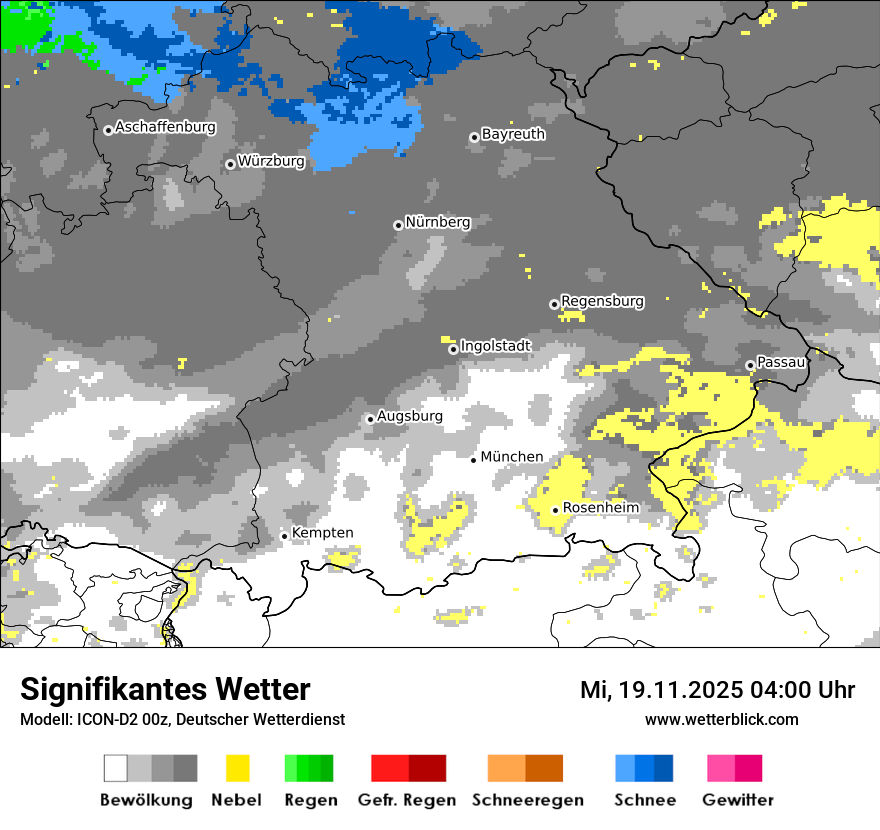 Modellkarten Signifikantes Wetter