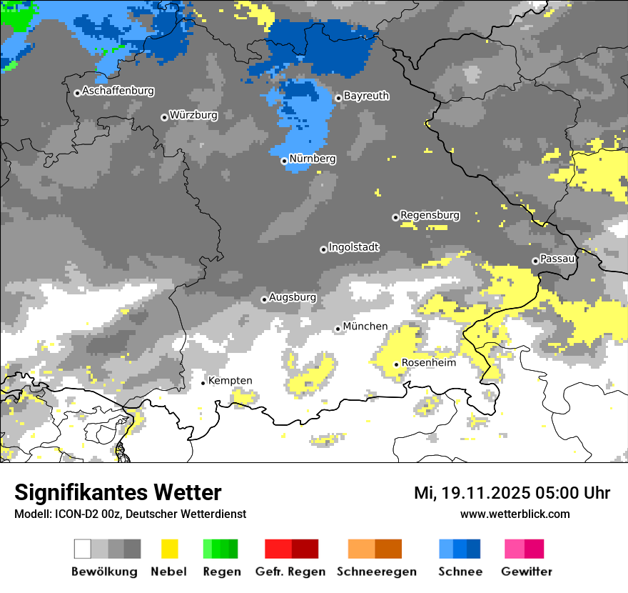 Modellkarten Signifikantes Wetter