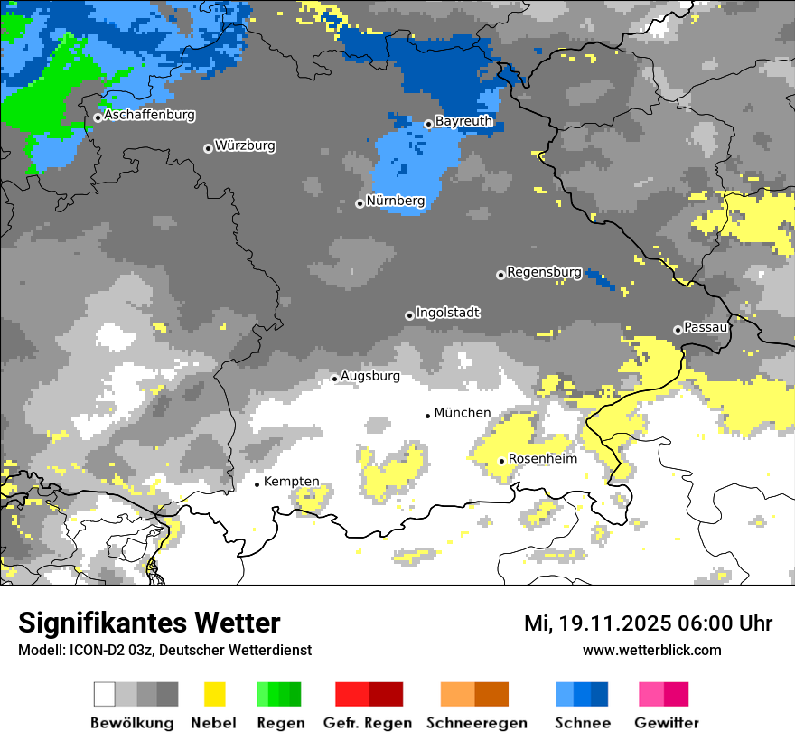 Modellkarten Signifikantes Wetter