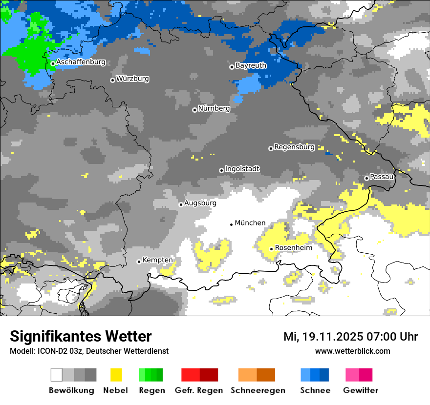 Modellkarten Signifikantes Wetter