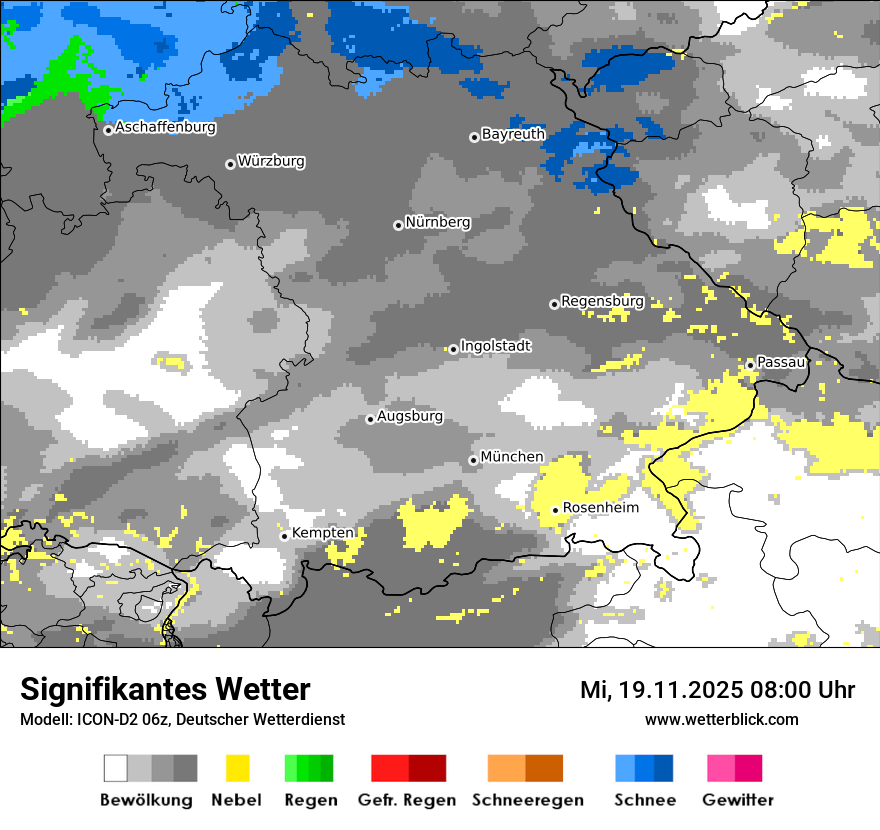 Modellkarten Signifikantes Wetter