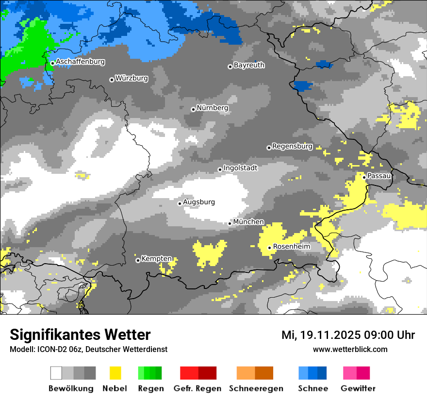 Modellkarten Signifikantes Wetter