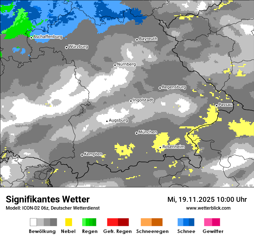 Modellkarten Signifikantes Wetter