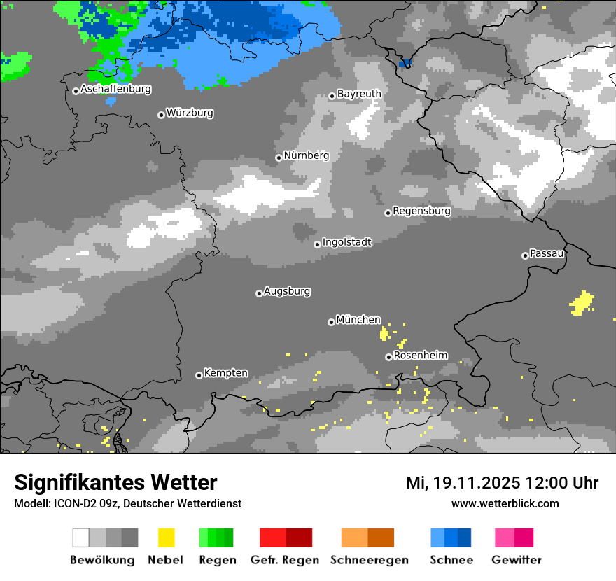 Modellkarten Signifikantes Wetter