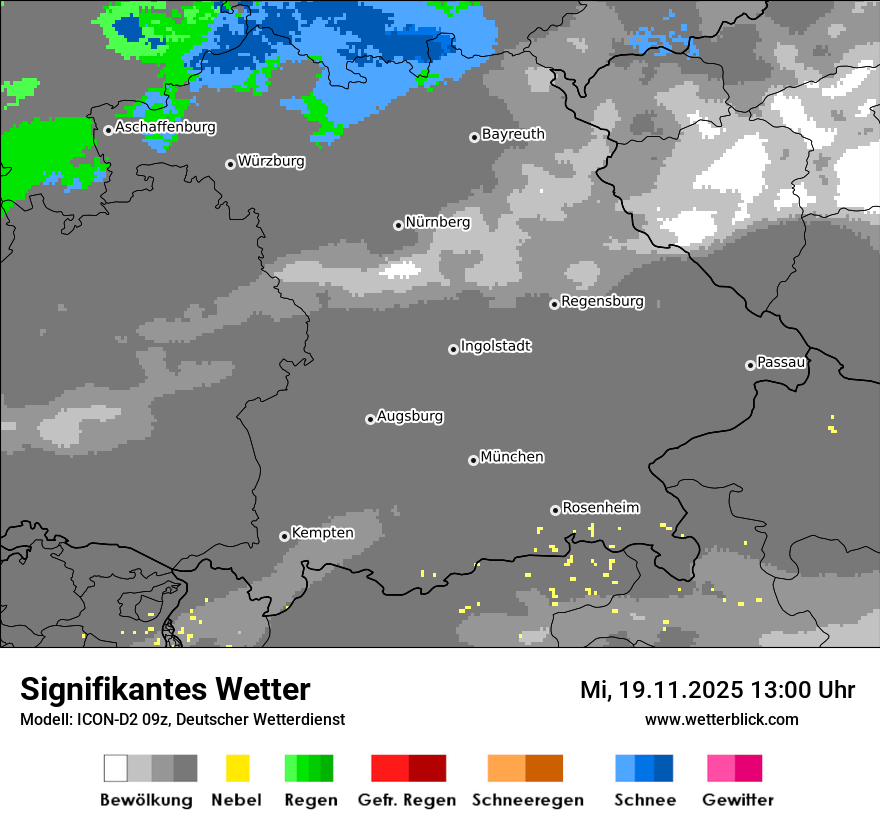 Modellkarten Signifikantes Wetter