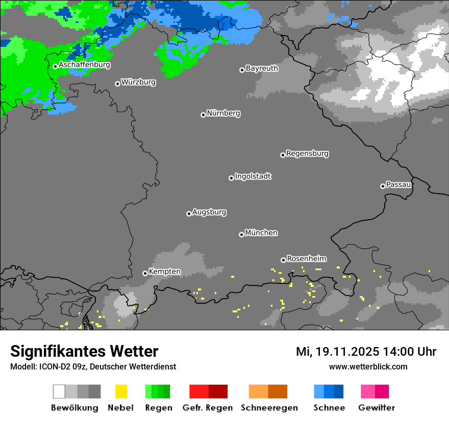 Modellkarten Signifikantes Wetter