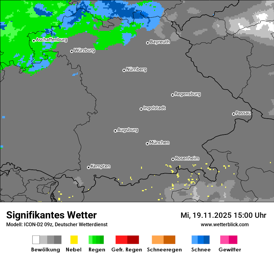 Modellkarten Signifikantes Wetter