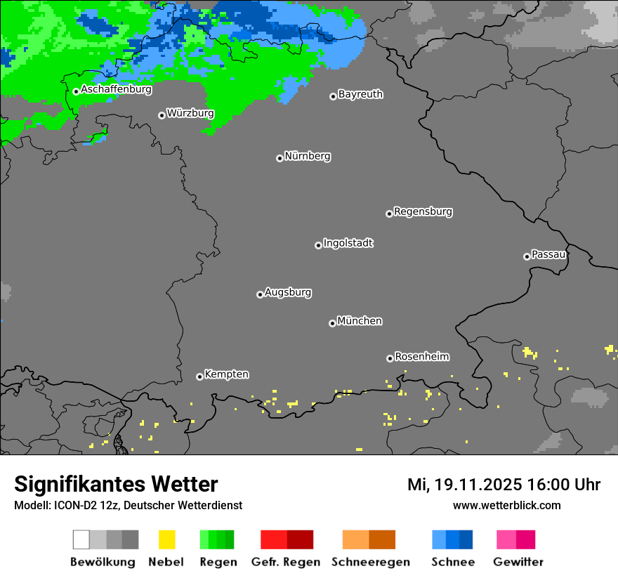 Modellkarten Signifikantes Wetter