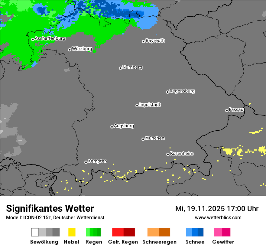 Modellkarten Signifikantes Wetter