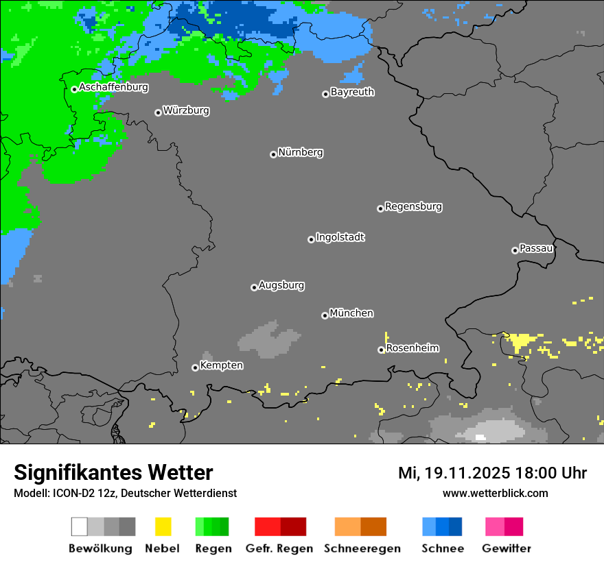Modellkarten Signifikantes Wetter