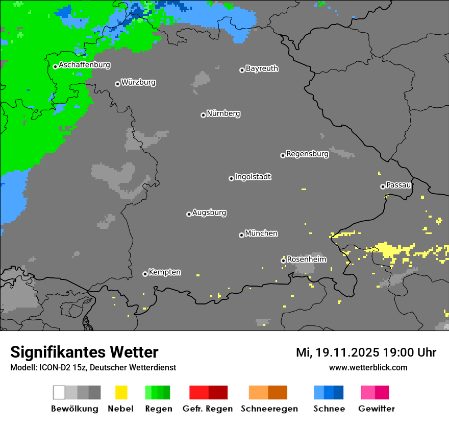Modellkarten Signifikantes Wetter