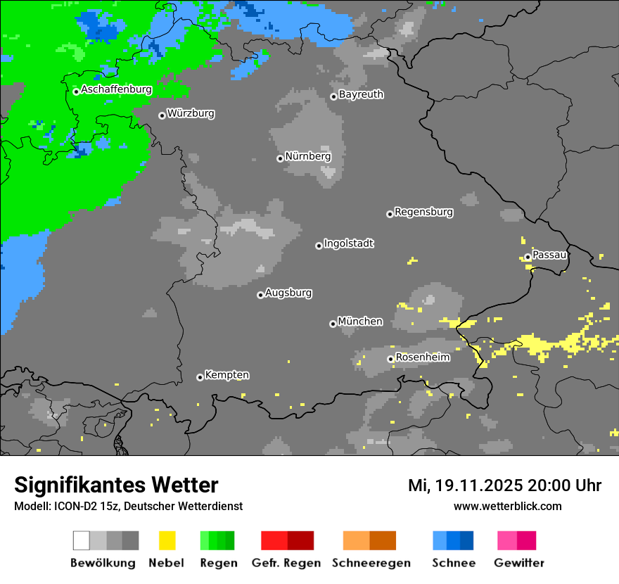 Modellkarten Signifikantes Wetter