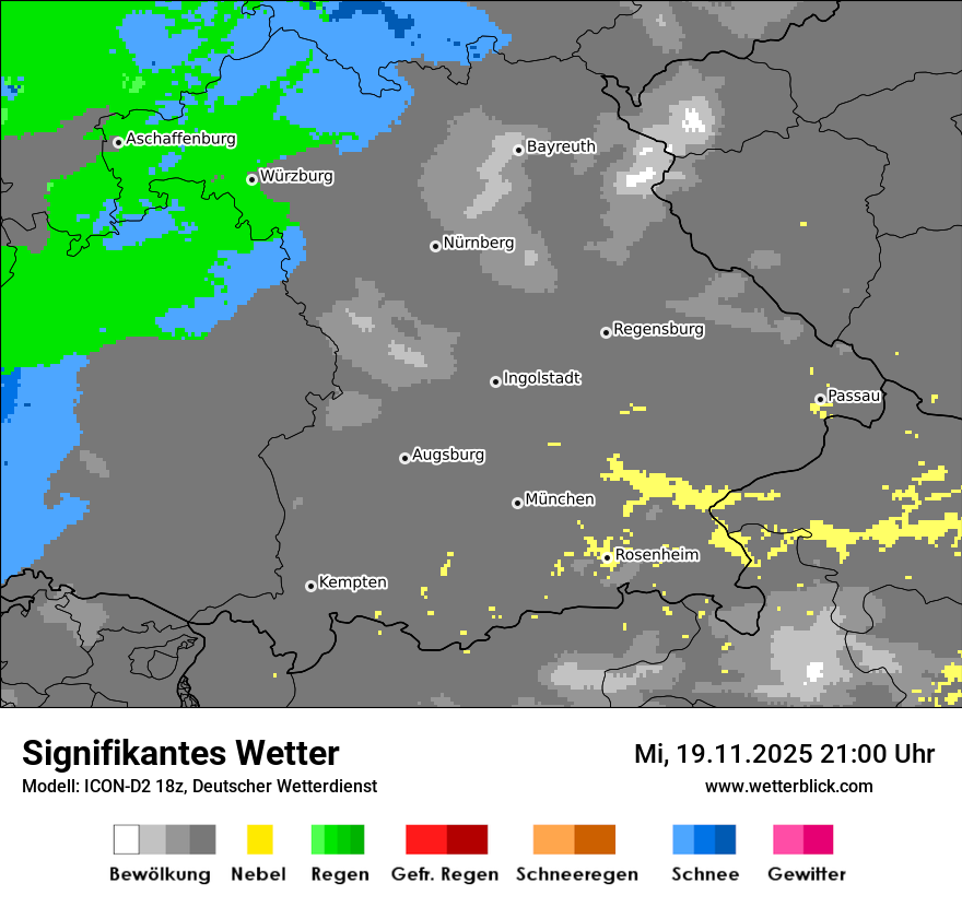 Modellkarten Signifikantes Wetter