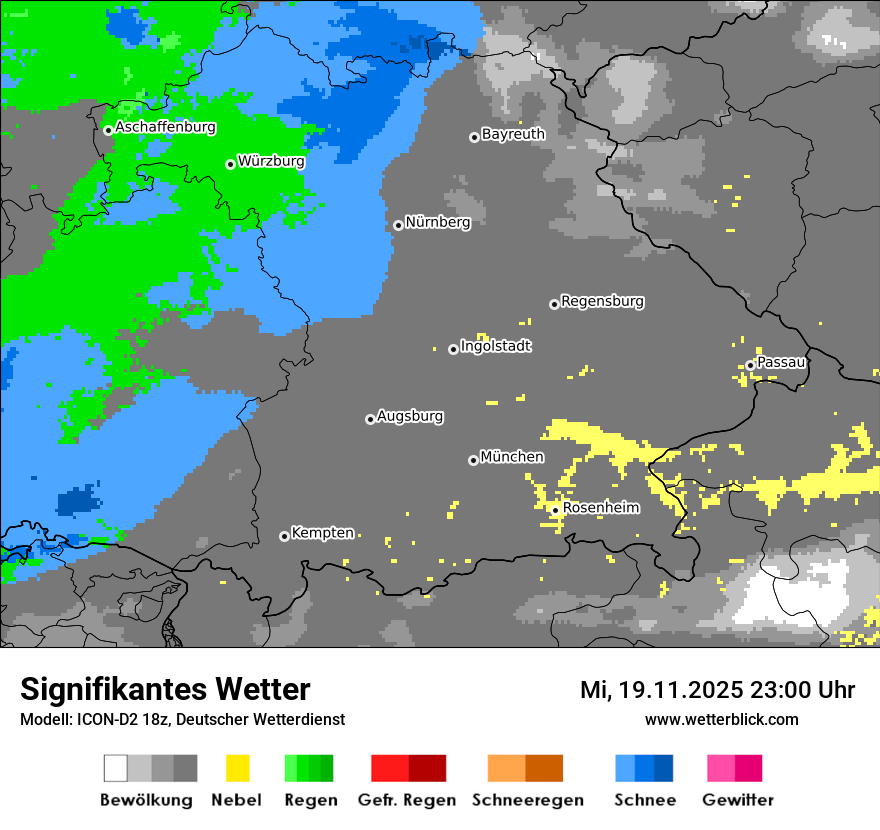 Modellkarten Signifikantes Wetter