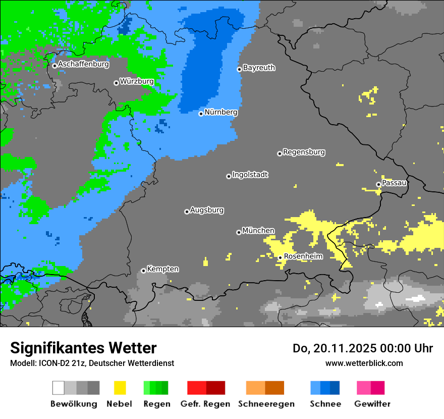 Modellkarten Signifikantes Wetter