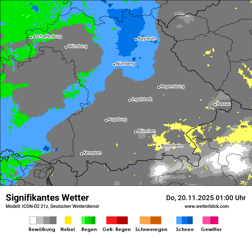 Modellkarten Signifikantes Wetter