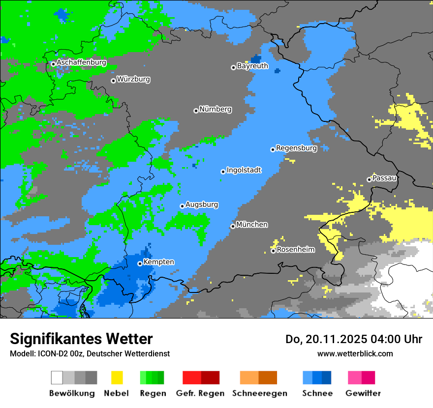 Modellkarten Signifikantes Wetter