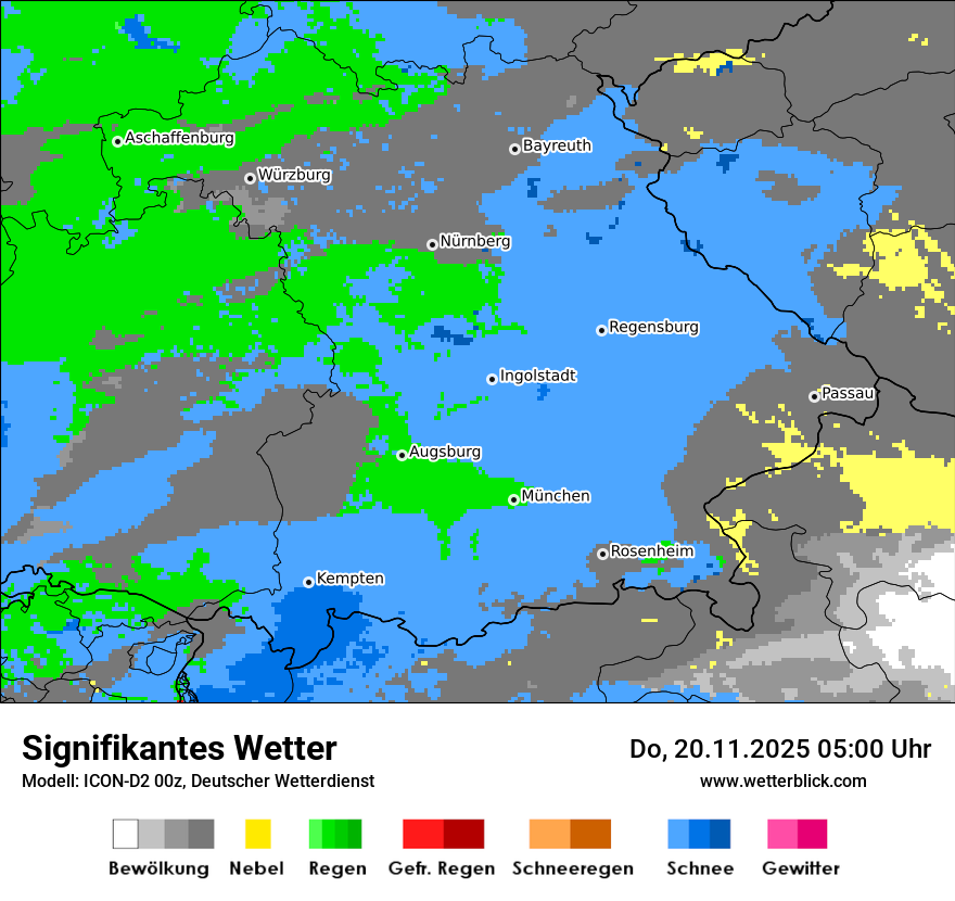 Modellkarten Signifikantes Wetter