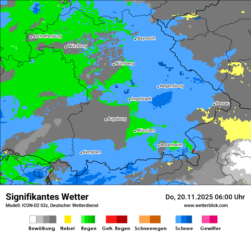 Modellkarten Signifikantes Wetter