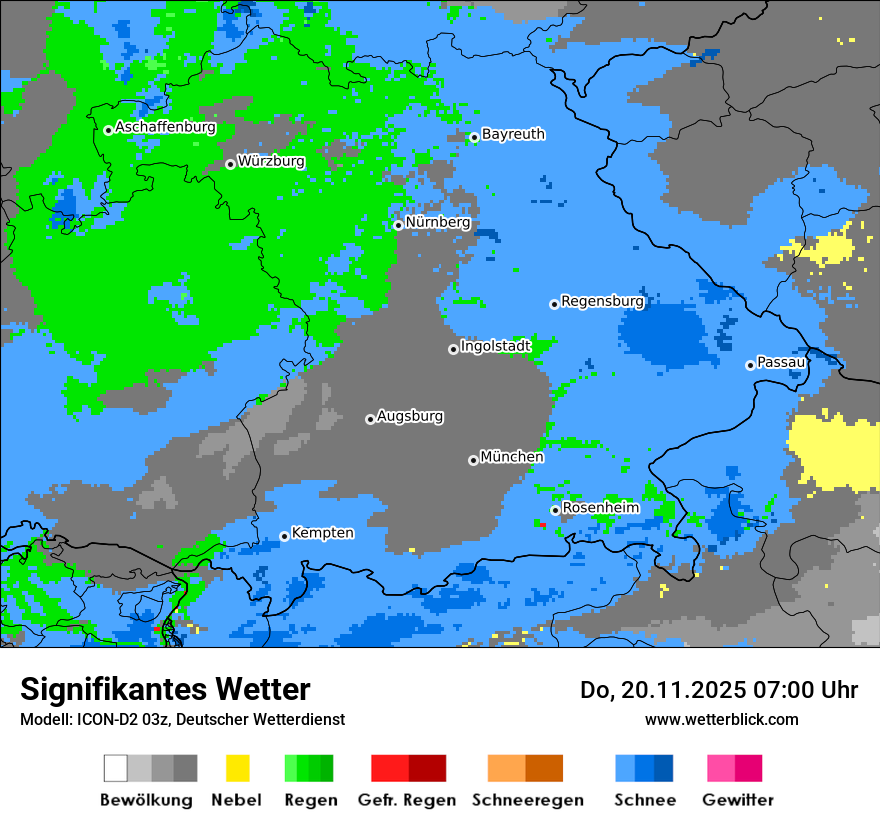 Modellkarten Signifikantes Wetter