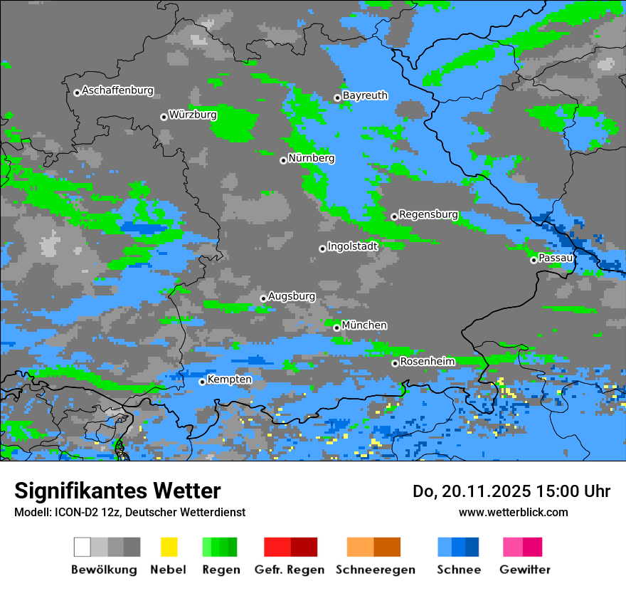 Modellkarten Signifikantes Wetter