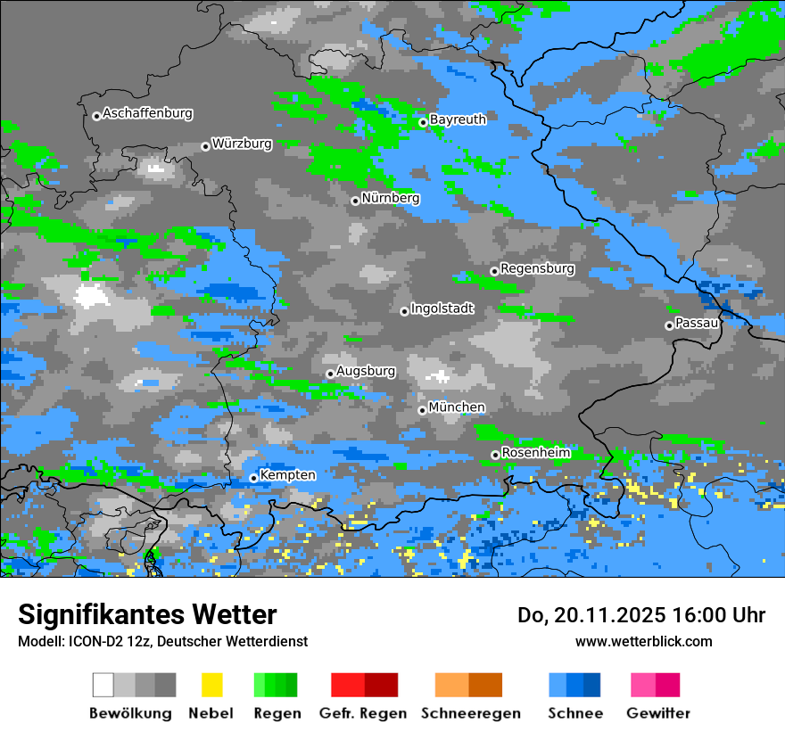 Modellkarten Signifikantes Wetter