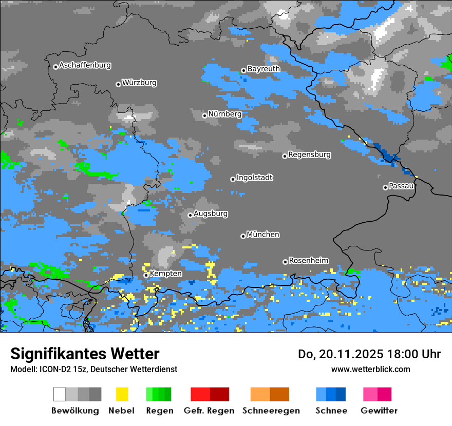 Modellkarten Signifikantes Wetter